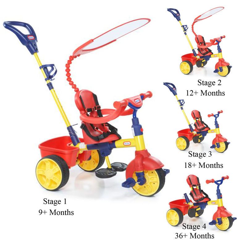 Little Tikes Trike 4In1 Basic Unisex Primary