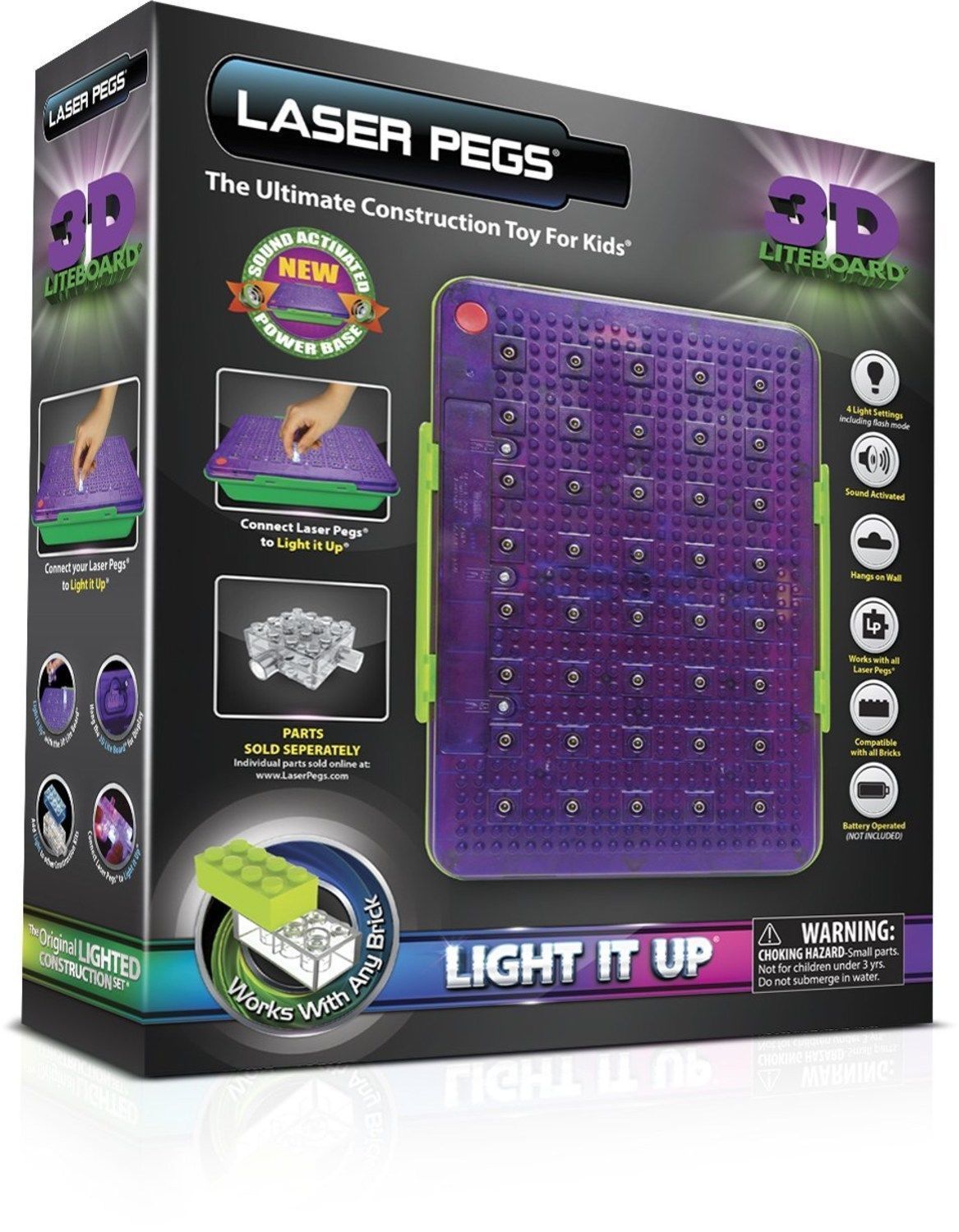 Laser Pegs 3D Light It Up Board