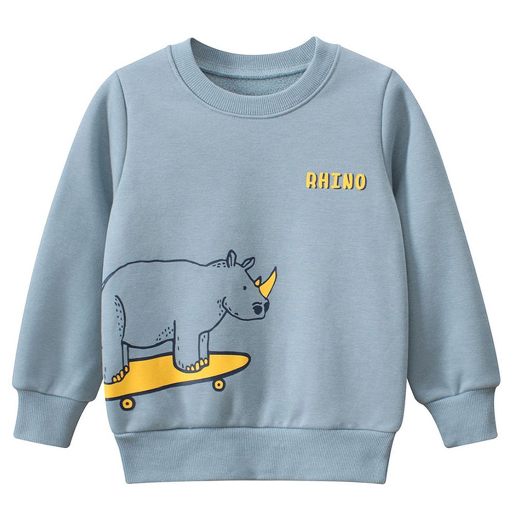 Sugar Rush - Round Neck Full Sleeves Sweatshirt - Light Blue