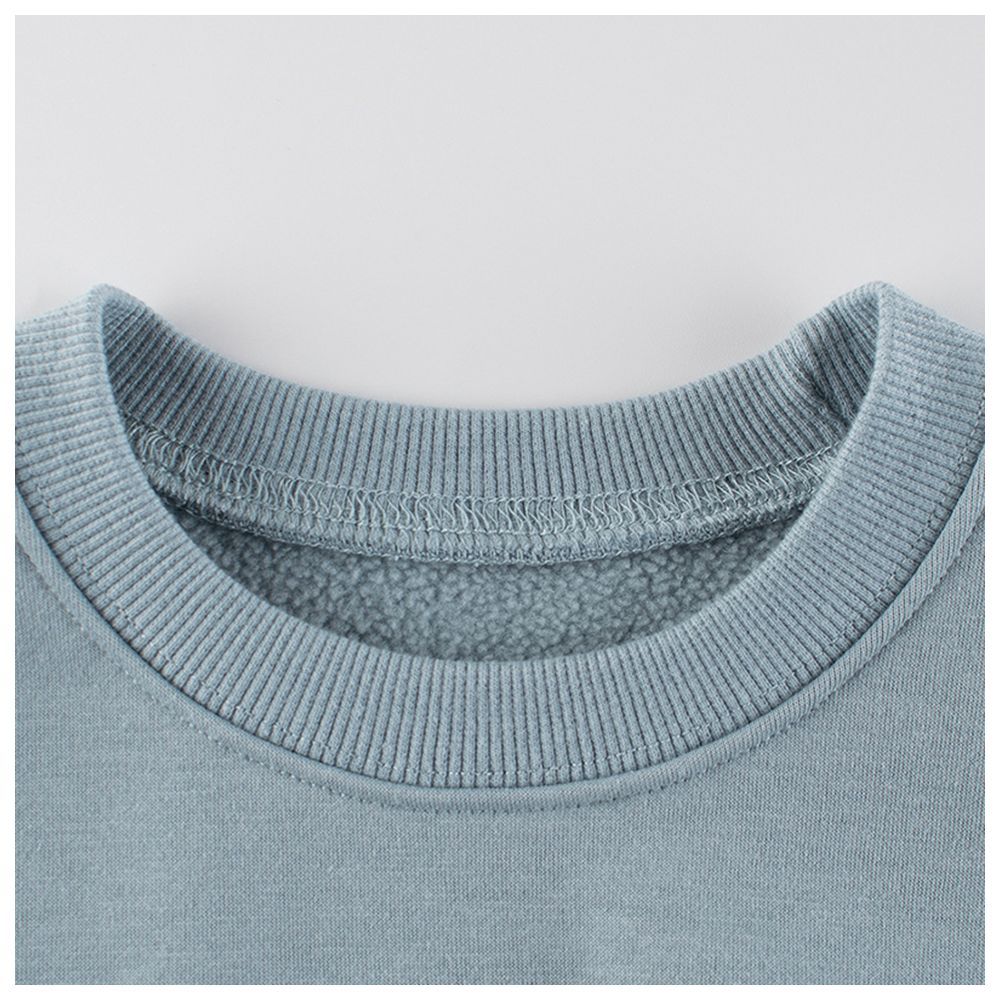 Sugar Rush - Round Neck Full Sleeves Sweatshirt - Light Blue