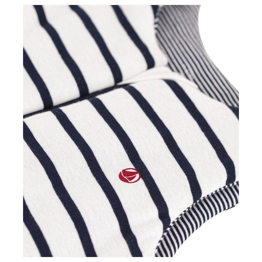 Petit Bateau - Stripy Cotton Sleeping Bag - White/Blue