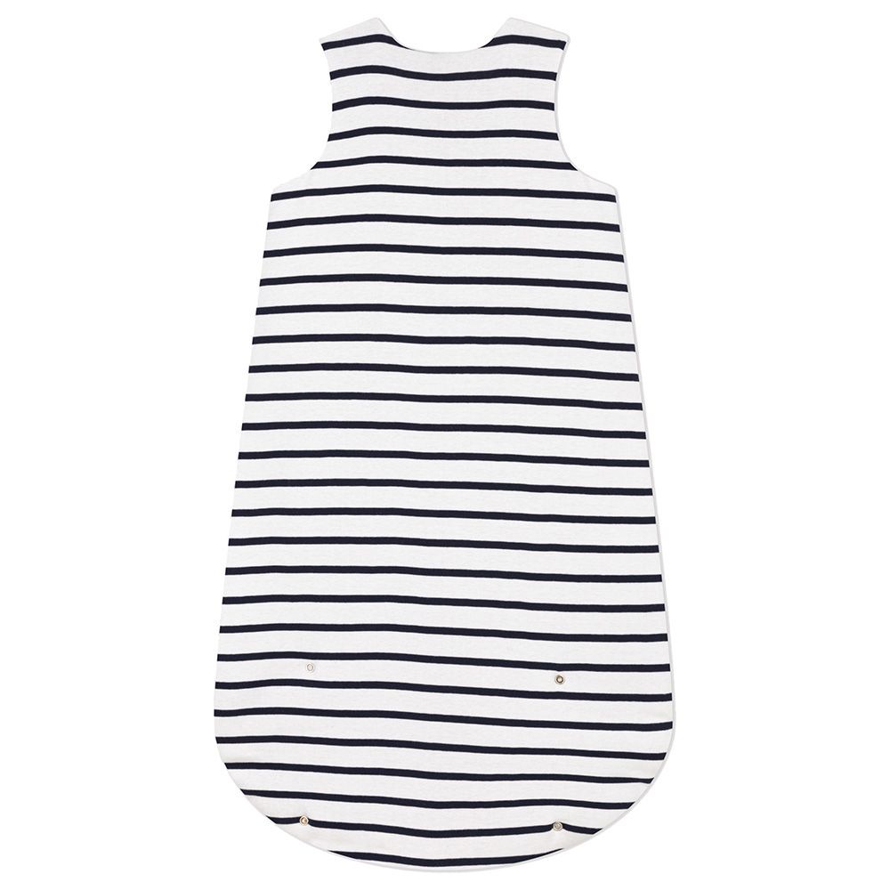 Petit Bateau - Stripy Cotton Sleeping Bag - White/Blue