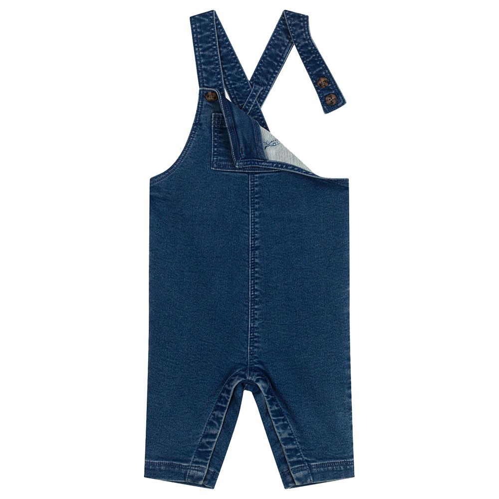 Petit Bateau - Baby's Long Denim Dungaree - Blue