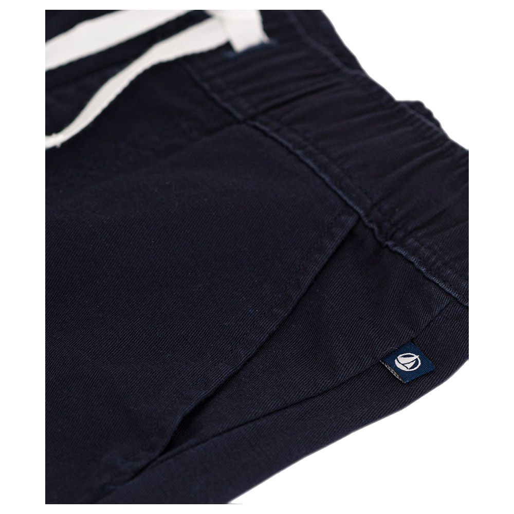 Petit Bateau - Boy's Cotton Trousers - Navy Blue