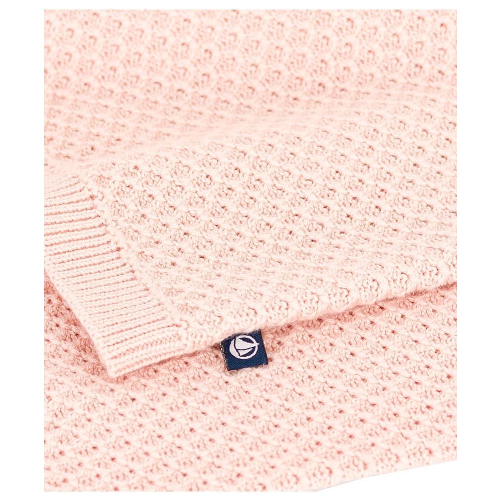 Petit Bateau - Girl's Cotton Cardigan - Pink