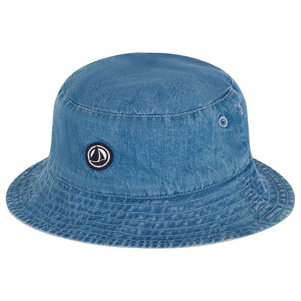 Petit Bateau - Baby's Denim Bucket Hat - Blue