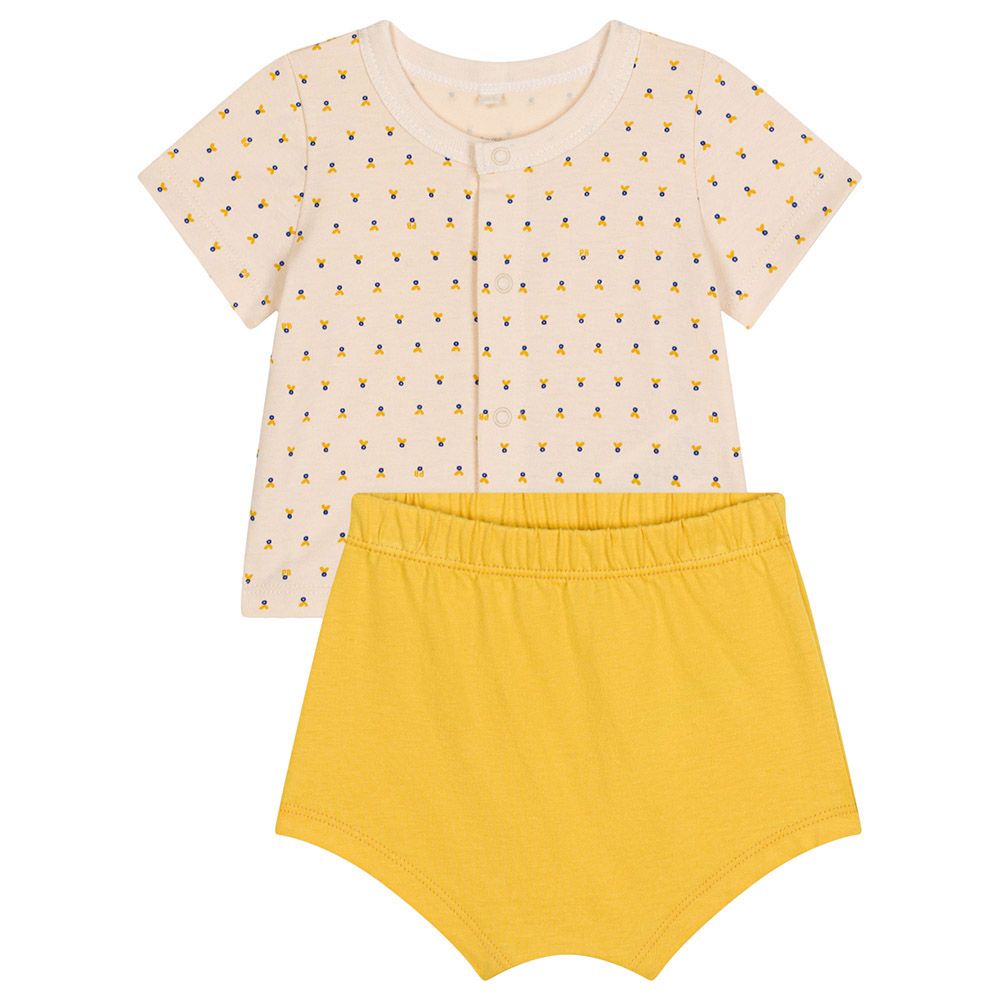 Petit Bateau - 2pc-Set - Baby's Lightweight Jersey Shirt & Shorts