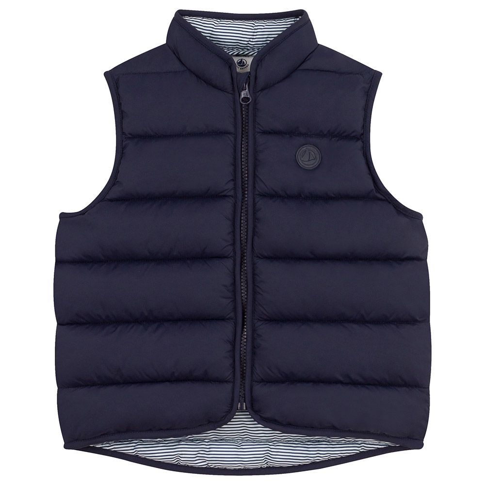 Petit Bateau - Boys Sleeveless Quilted Padded Jacket - Blue