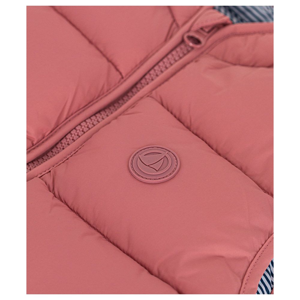 Petit Bateau - Children's Sleeveless Quilted Padded Jacket - Pink