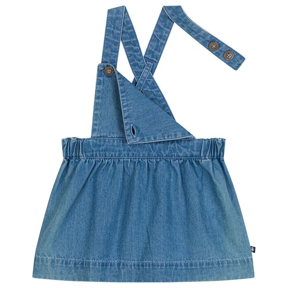 Petit Bateau - Baby's Sleeveless Light Denim Dress - Blue