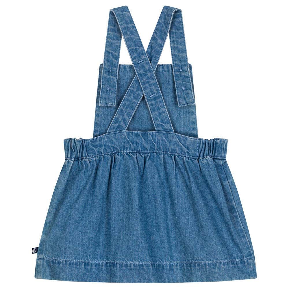 Petit Bateau - Baby's Sleeveless Light Denim Dress - Blue