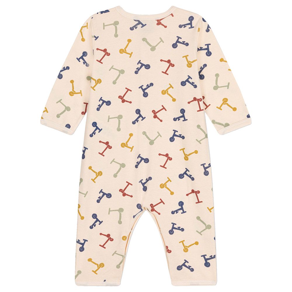 Petit Bateau - Baby's Footless Cotton Sleepsuit - Beige