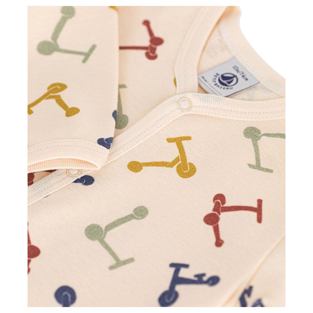 Petit Bateau - Baby's Footless Cotton Sleepsuit - Beige