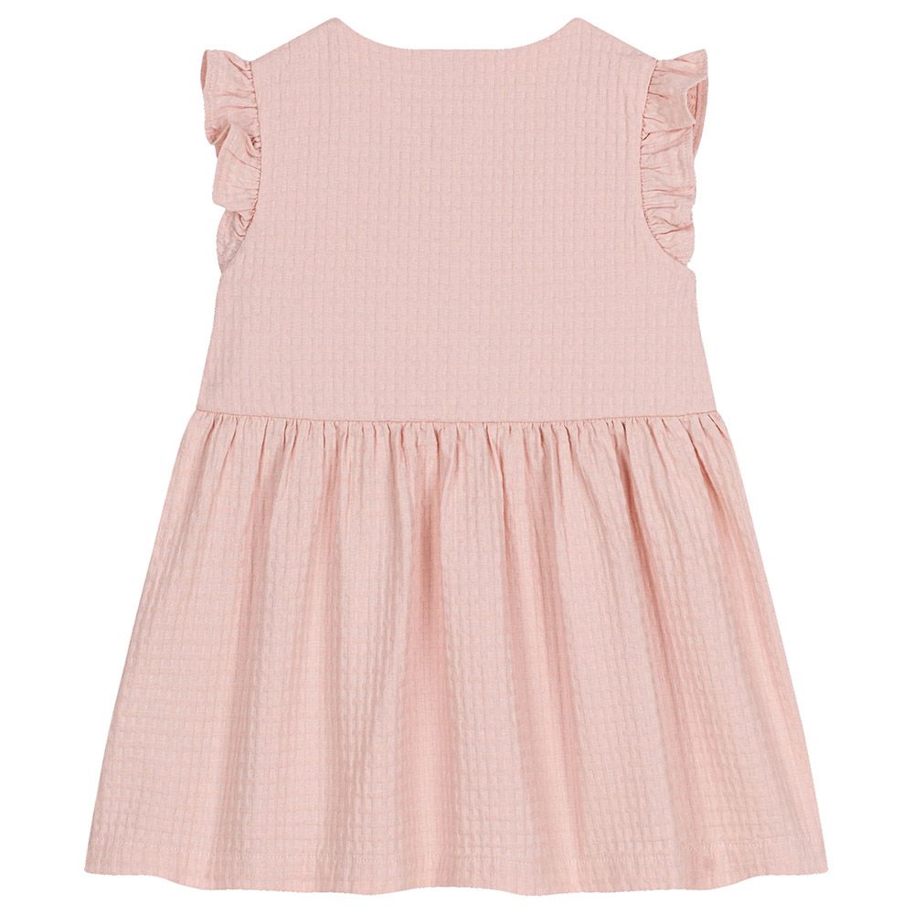 Petit Bateau - Baby's Sleeveless Textured Cotton Dress - Pink