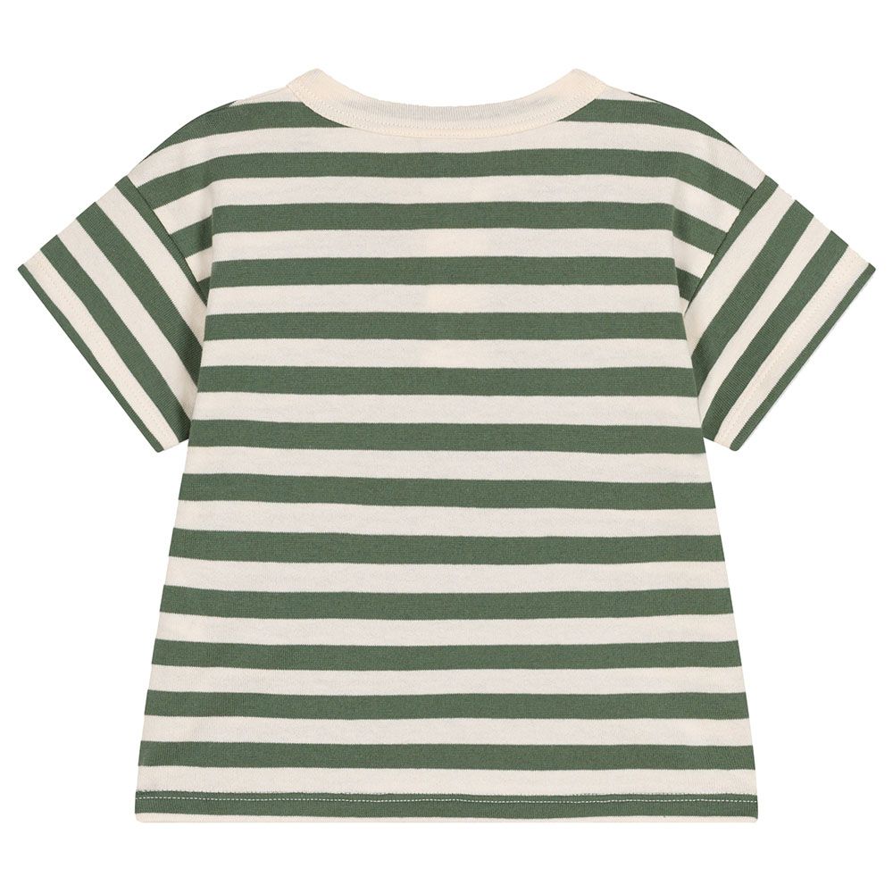 Petit Bateau - Baby's Short-Sleeves Jersey T-Shirt - Green/White