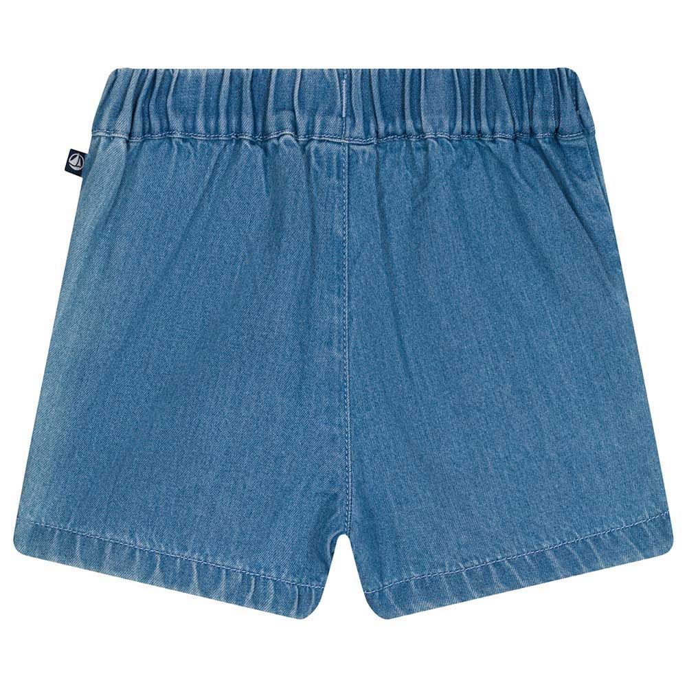 Petit Bateau - Baby's Light Denim Shorts - Blue