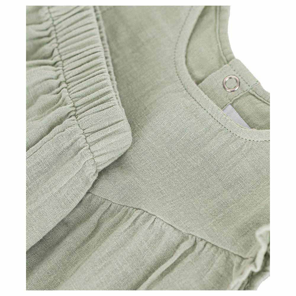 Petit Bateau - 2pc-Set - Baby's Cotton Gauze Blouse And Shorts - Green