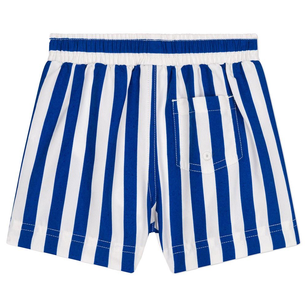 Petit Bateau - Babies' Swim Shorts - White/ Blue