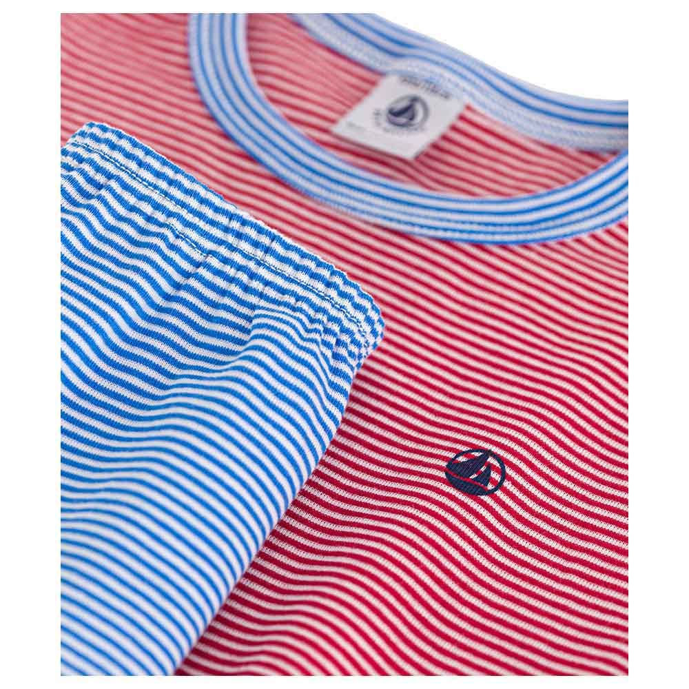 Petit Bateau - 2pc-Set - Boy's Short Striped Cotton Pyjama Set