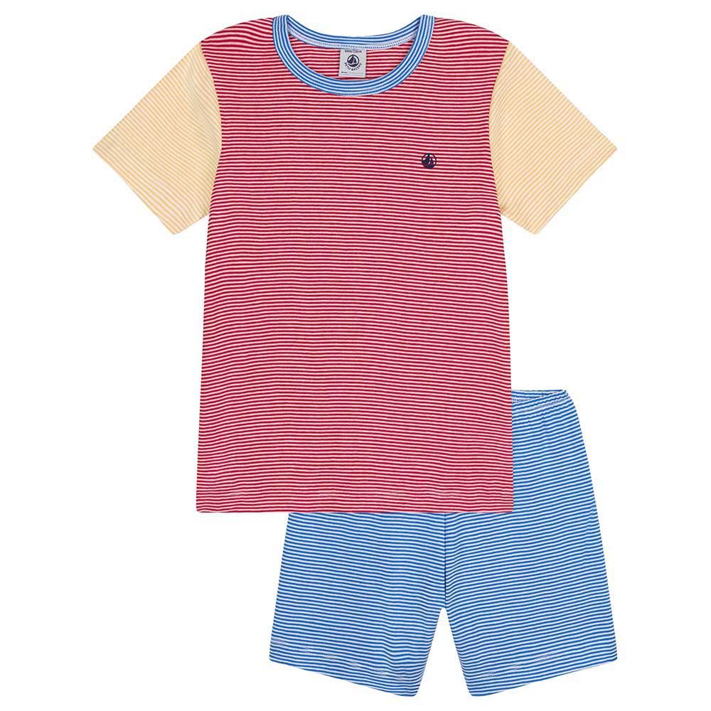 Petit Bateau - 2pc-Set - Boy's Short Striped Cotton Pyjama Set