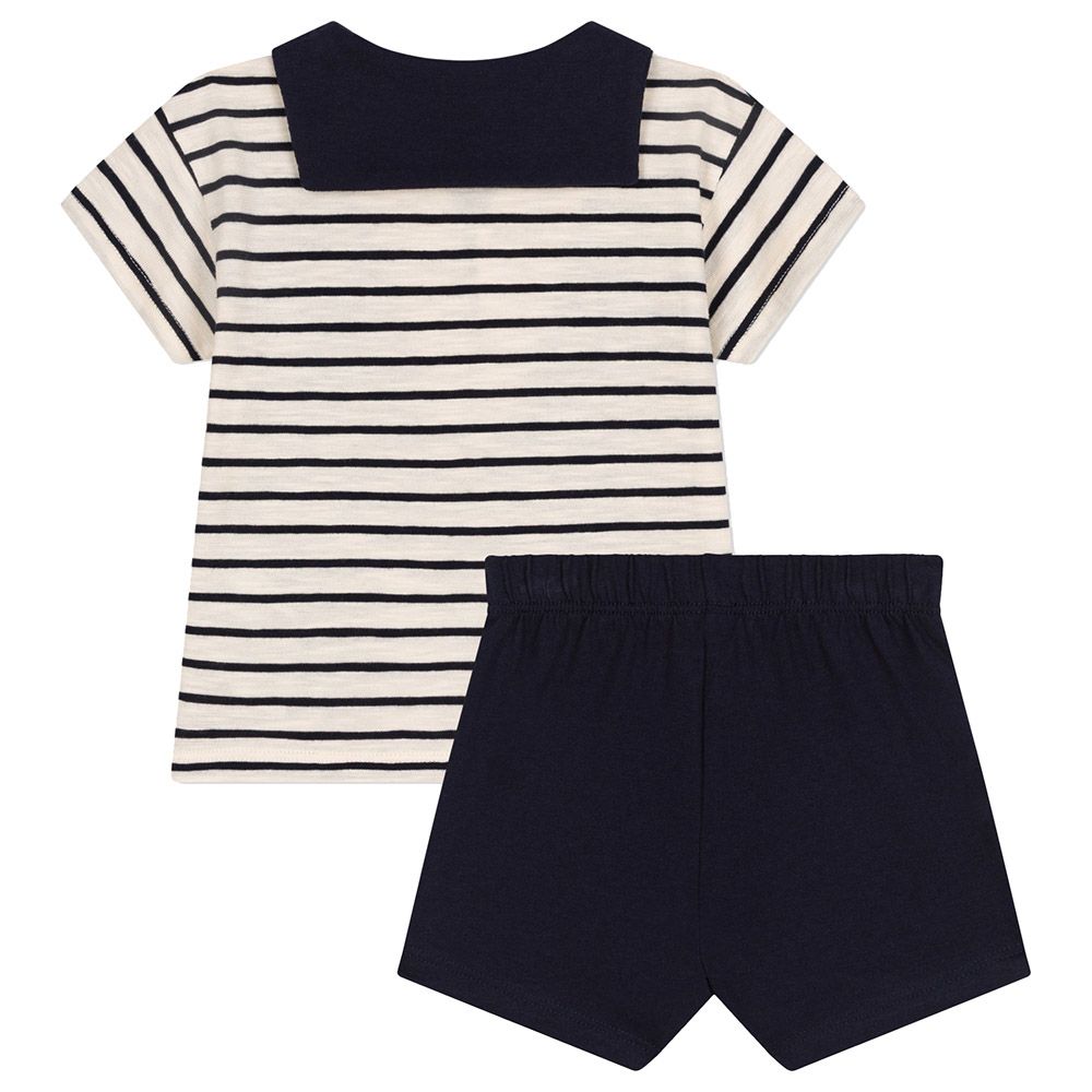 Petit Bateau - Babies' Jersey T-Shirt And Shorts Set