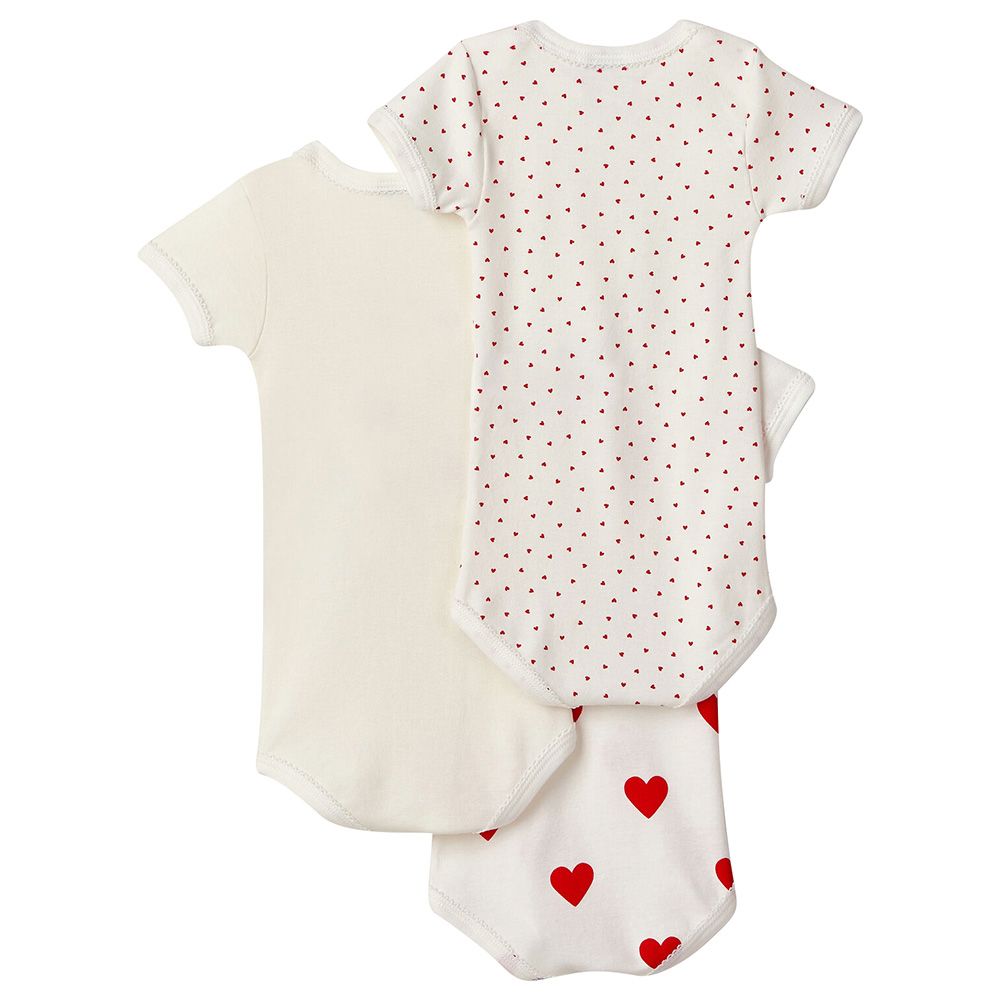 Petit Bateau - 3pc-Set - Baby's Short-Sleeves Cotton Bodysuits