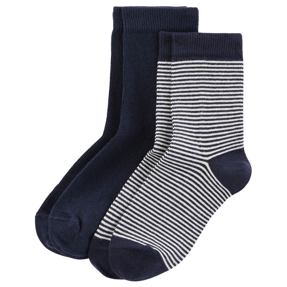 Petit Bateau - 2pc-Set - Boy's Pinstriped Socks