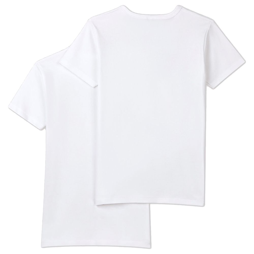 Petit Bateau - 2pc-Set - Boy's Short-Sleeves T-Shirt - White