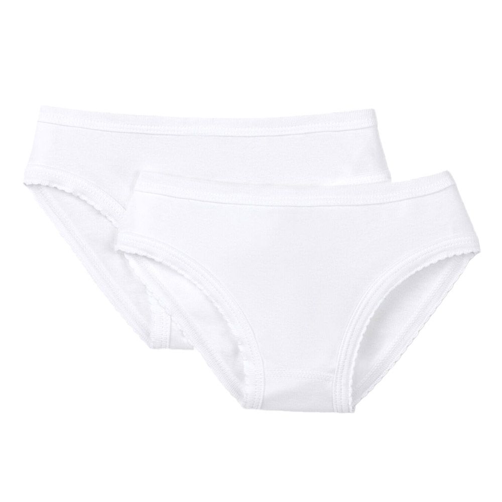 Petit Bateau - 2Pc-Set - Girls Knickers - White