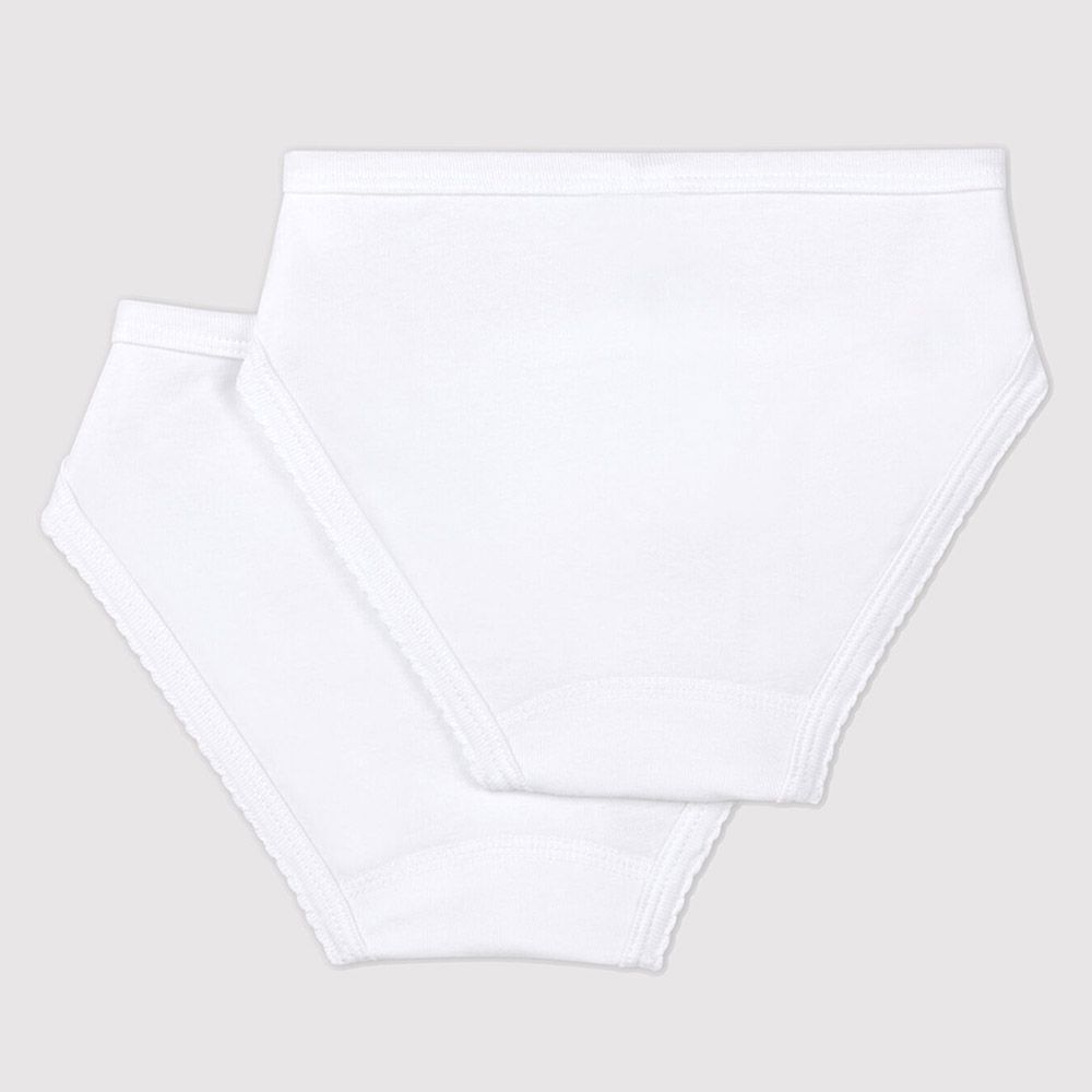 Petit Bateau - 2Pc-Set - Girls Knickers - White