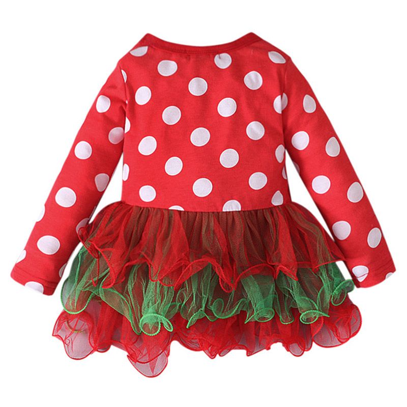 Sugar Rush - Christmas Polka Dot Fashion Dress - Red