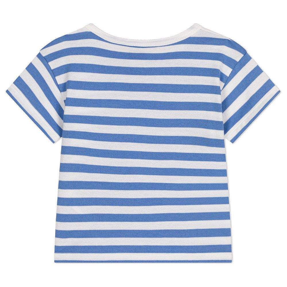 Petit Bateau - Baby's Short-Sleeves Jersey T-Shirt - Blue/White