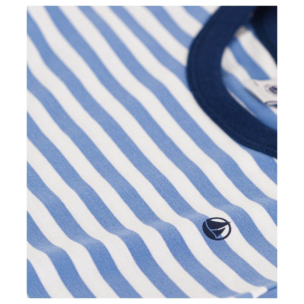 Petit Bateau - Boy's Stripy Lightweight Jersey T-Shirt - Blue/White