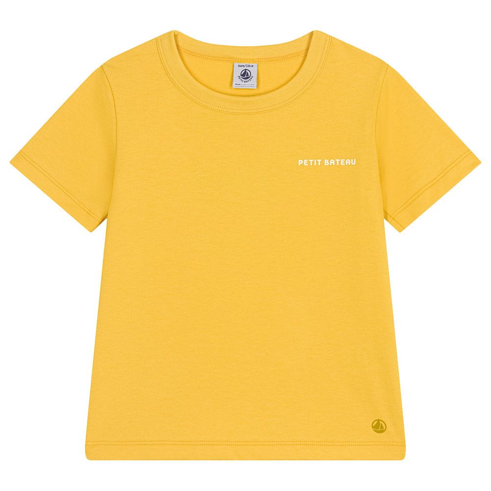 Petit Bateau - Boy's Printed Lightweight Jersey T-Shirt - Yellow