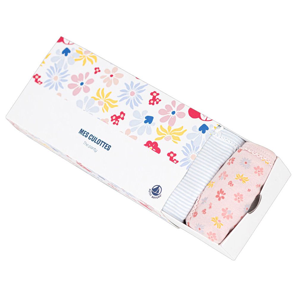 Petit Bateau - 5pc-Set - Girl's Floral Cotton Knickers