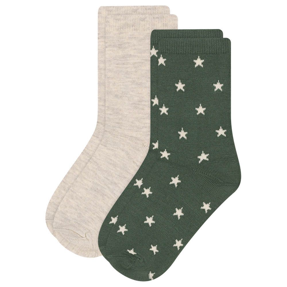 Petit Bateau - 2pc-Set - Girl's Star Cotton Socks