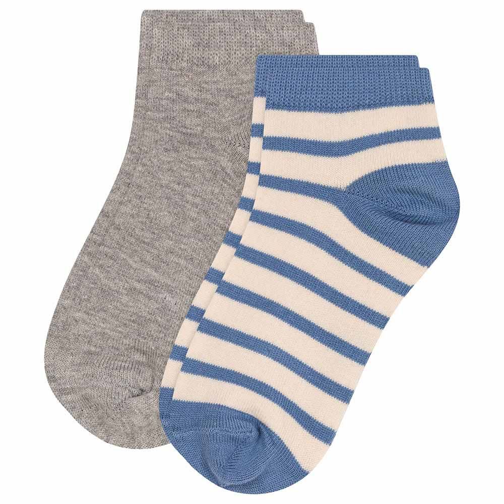 Petit Bateau - 2pc-Set - Boy's Stripy Cotton Socks