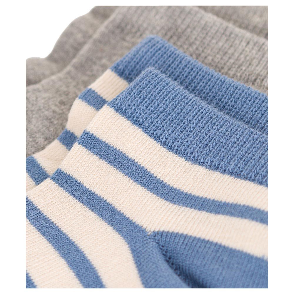 Petit Bateau - 2pc-Set - Boy's Stripy Cotton Socks