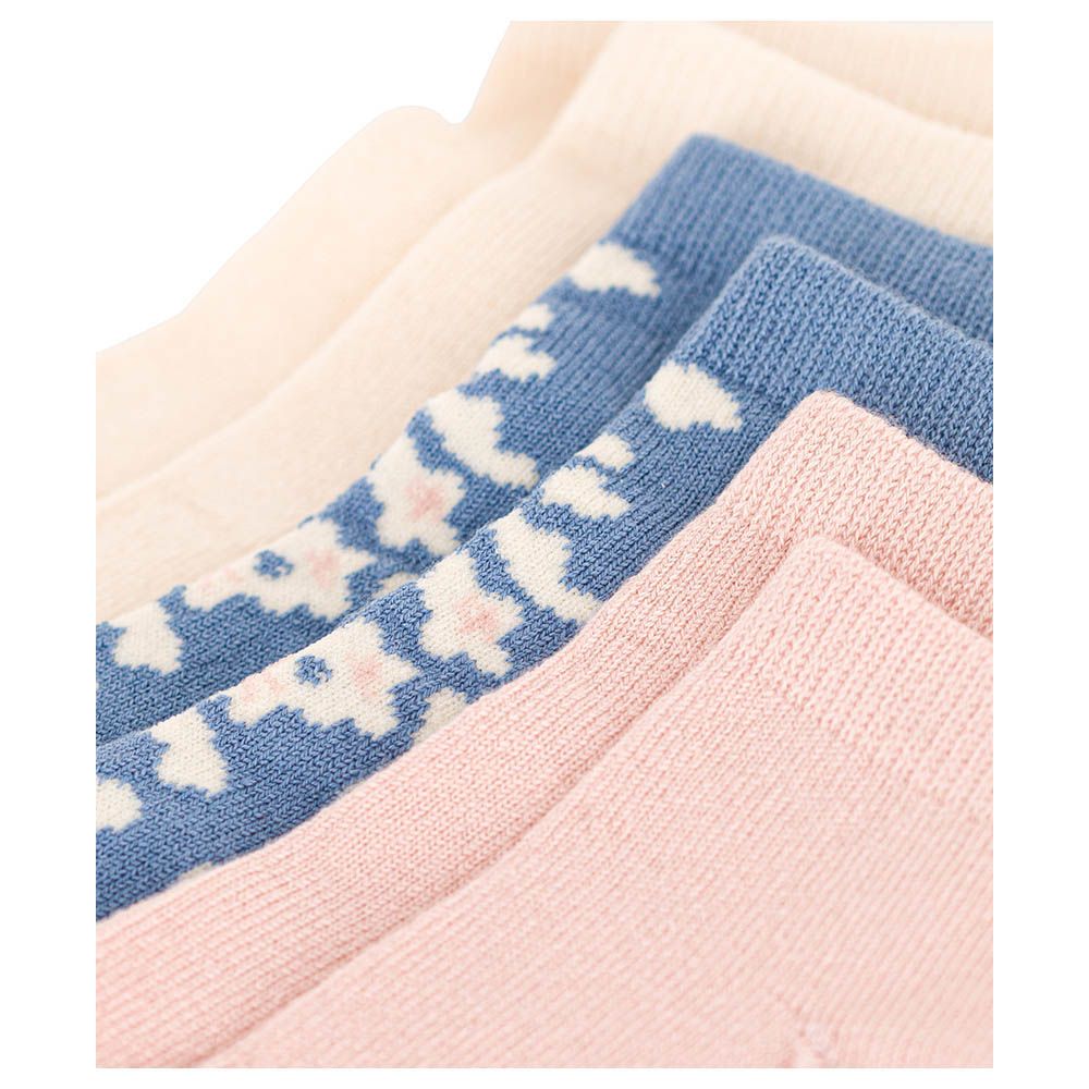 Petit Bateau - Children's Floral Cotton Socks - 3-Pack