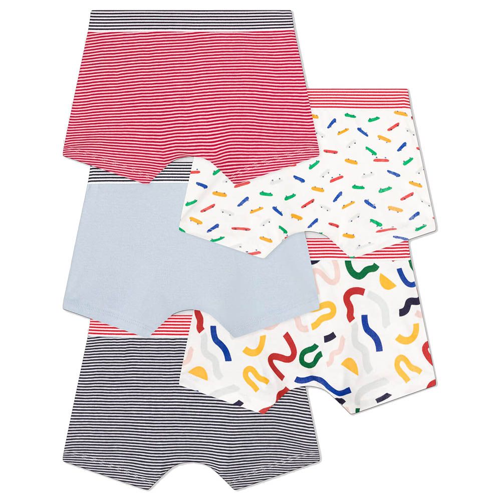 Petit Bateau - 5pc-Set - Boy's Cotton Skateboard Boxers