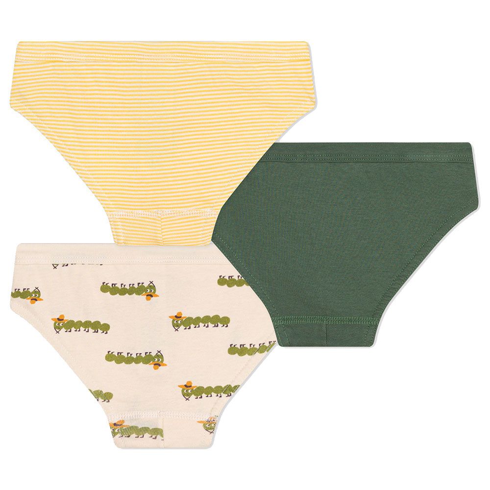 Petit Bateau - 3pc-Set - Girls Cotton Centipede Briefs