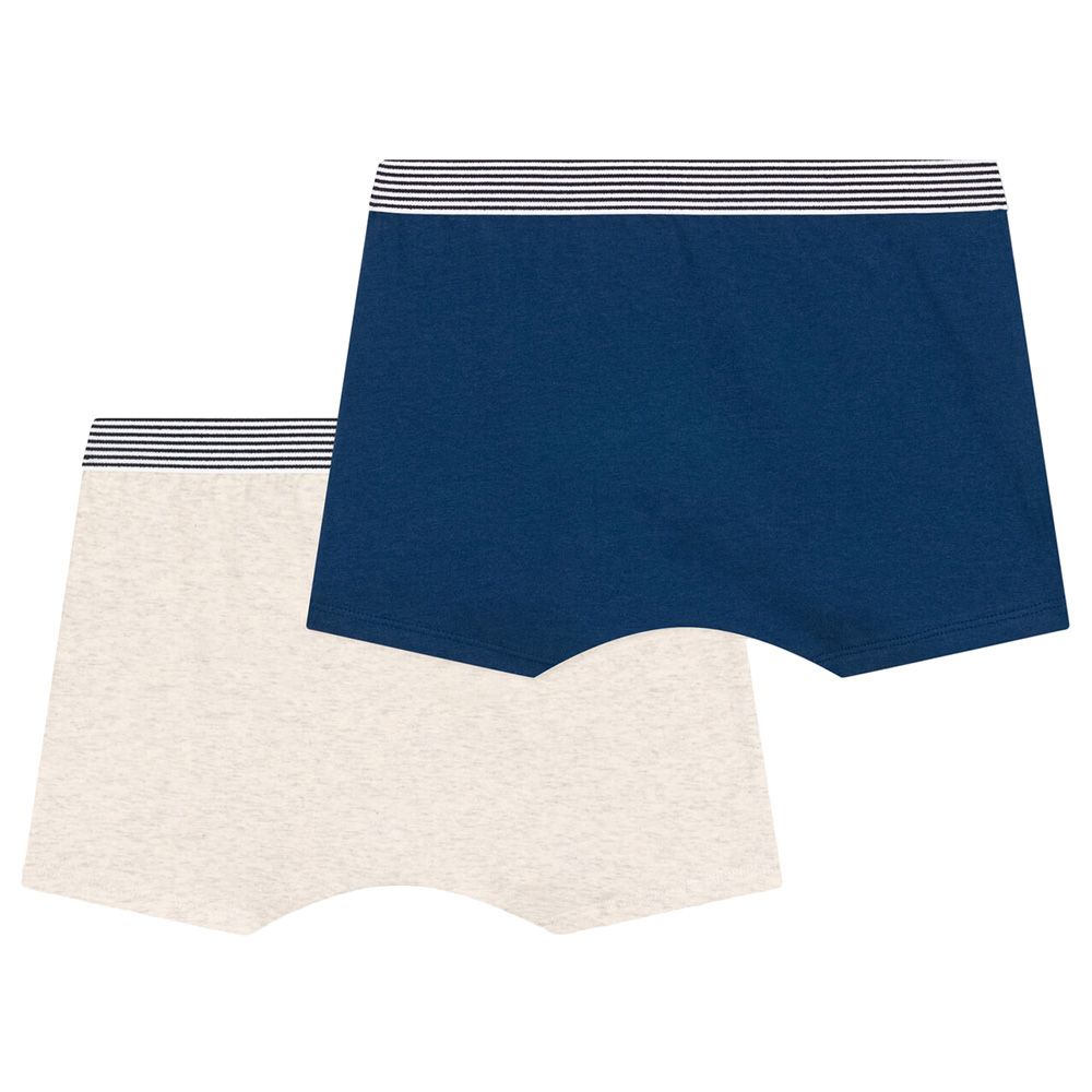 Petit Bateau - 2pc-Set - Boy's Cotton And Elastane Boxers