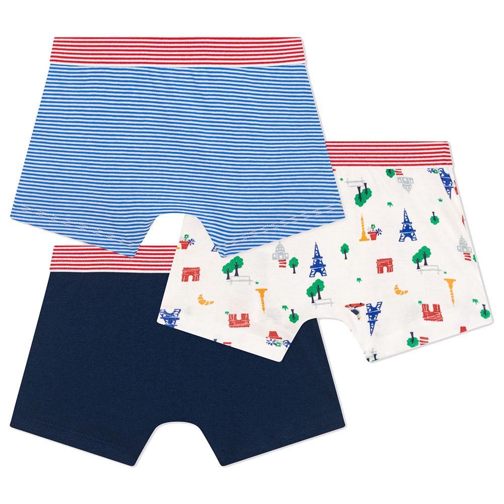 Petit Bateau - 3pc-Set - Boy's Cotton Paris Boxers