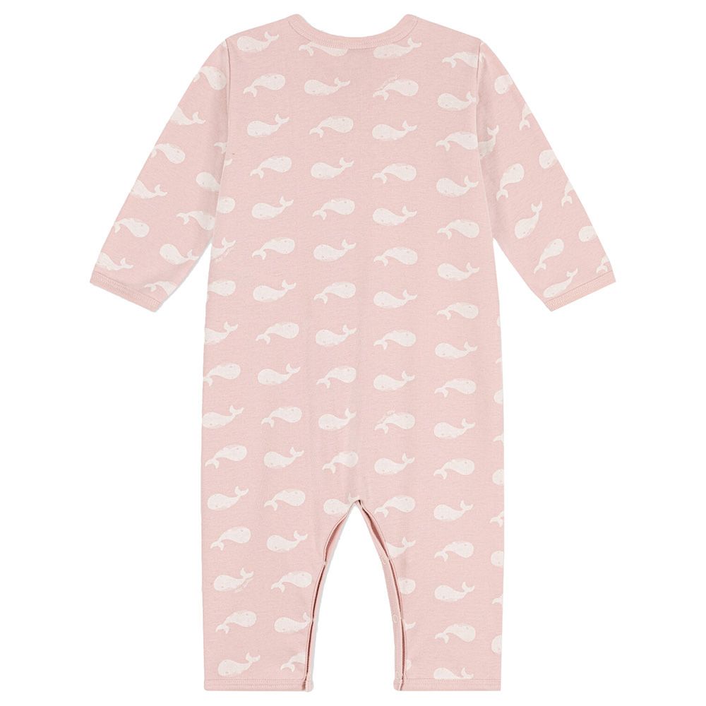 Petit Bateau - Baby's Printed Footless Cotton Sleepsuit - Pink