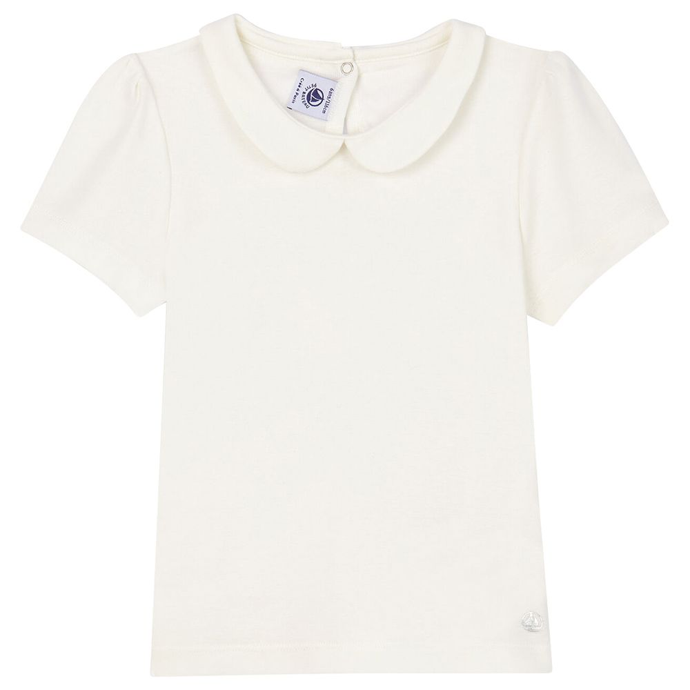 Petit Bateau - Girl's Short Sleeves T-Shirt - White