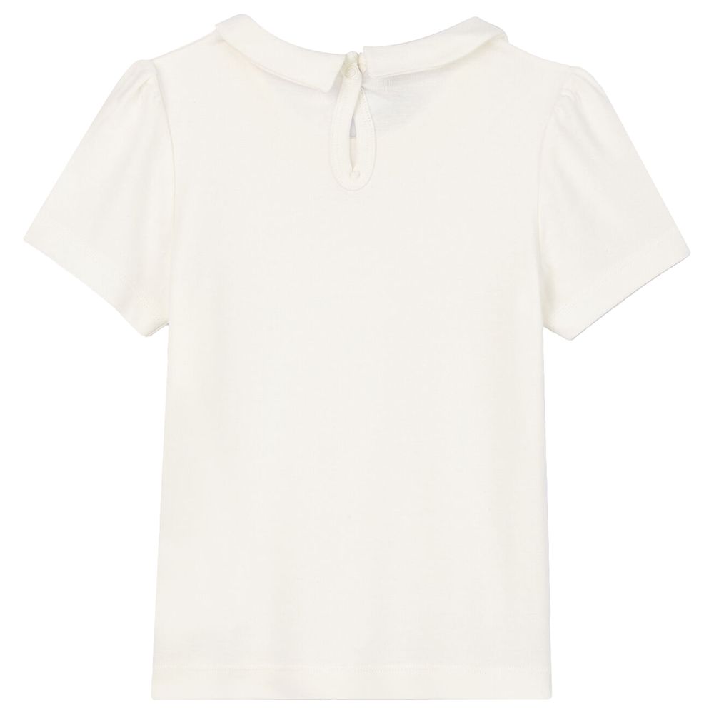 Petit Bateau - Girl's Short Sleeves T-Shirt - White