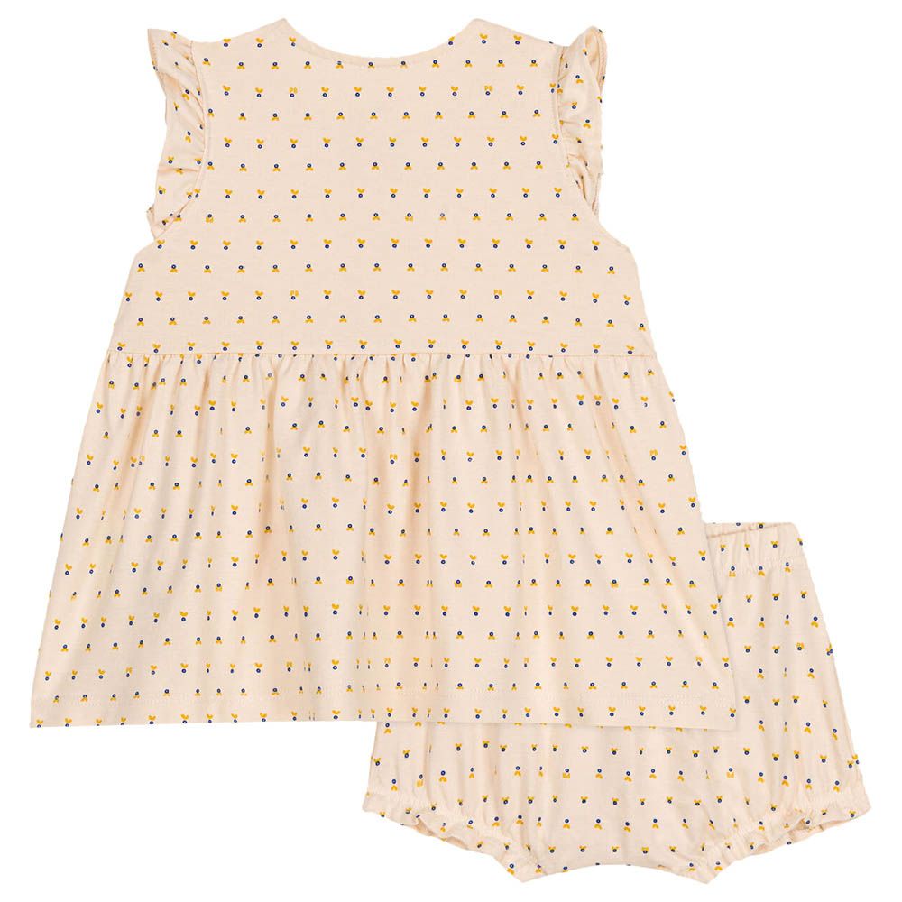 Petit Bateau - Baby's Sleeveless Lightweight Jersey Dress And Bloomer