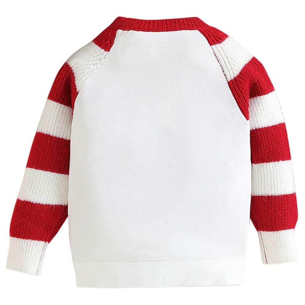 Sugar Rush - Santa Christmas Regular Sweater - Red/White