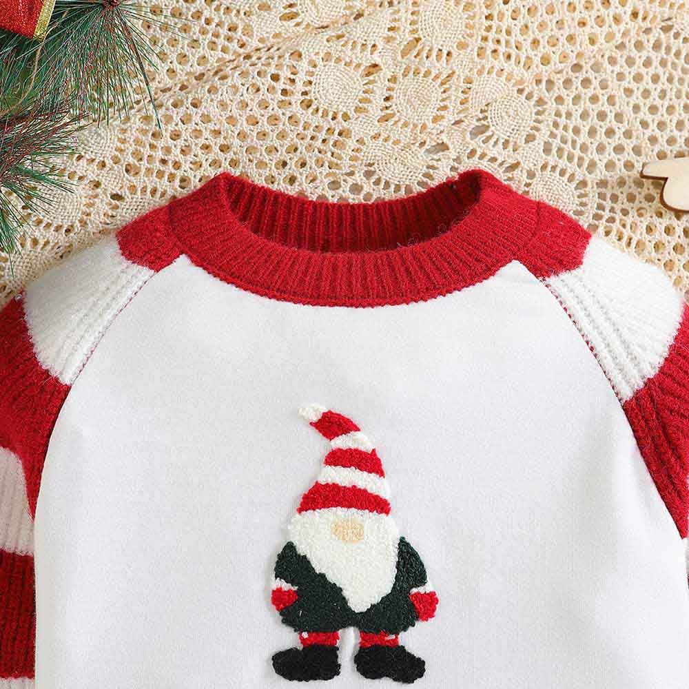 Sugar Rush - Santa Christmas Regular Sweater - Red/White