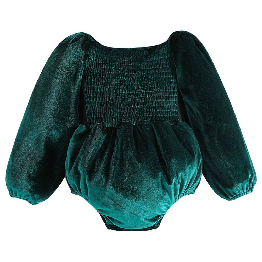 Sugar Rush - Christmas Solid Romper - Green